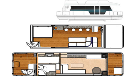 Trailerable Houseboat Plans