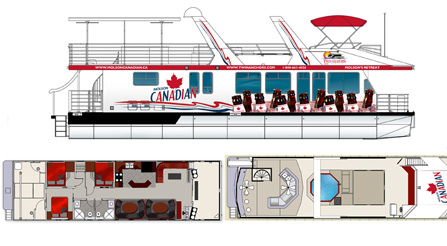 TrailCruiser Houseboat Floorplan